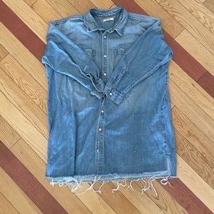 Grlfrnd Denim Shaun Oversized Shirt Dress